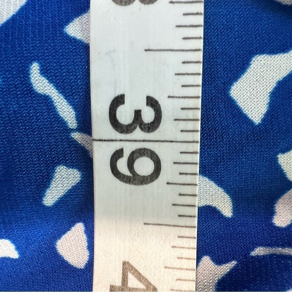 Jessica Howard Blue and White Faux Wrap Dress Size 20W - Picture 6 of 9